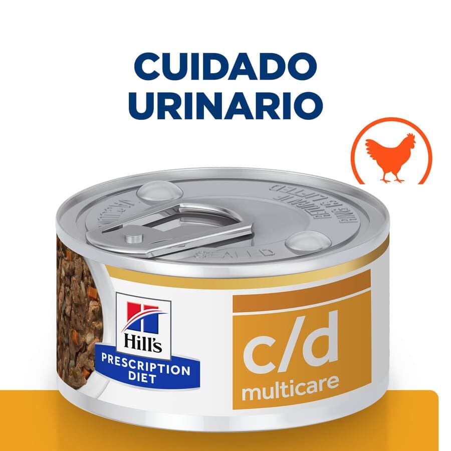 Hill's Prescription Diet c/d Urinary Care Pollo lata para gatos